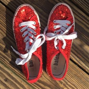 Sequin sneakers